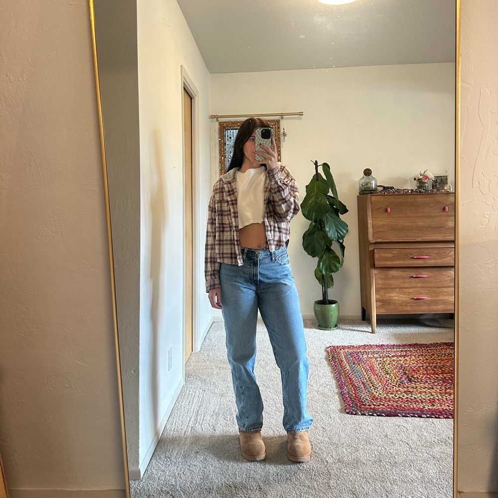 Cropped flannel